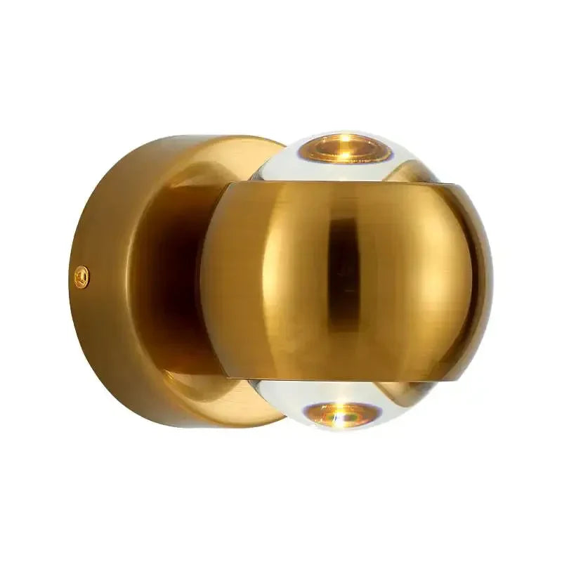 Orb Dual Designer Modern Art Aluminum Glass Decoration Wall Lamp