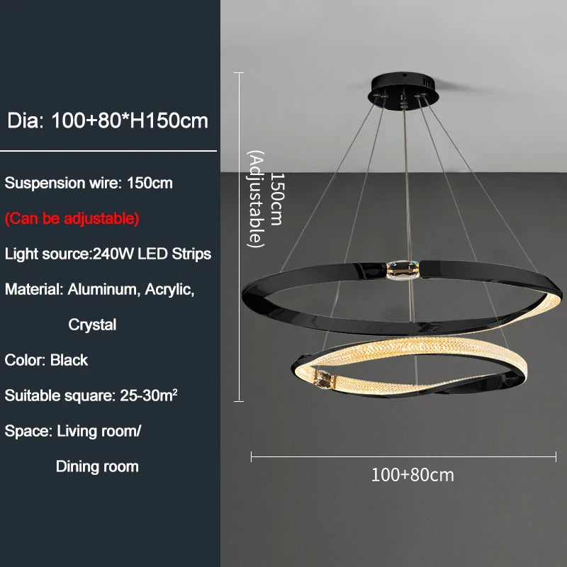 Ylk Bend Style Modern Chandelier