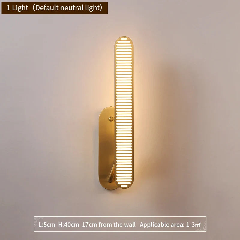 Postmodern Creative Copper Wall Lamp