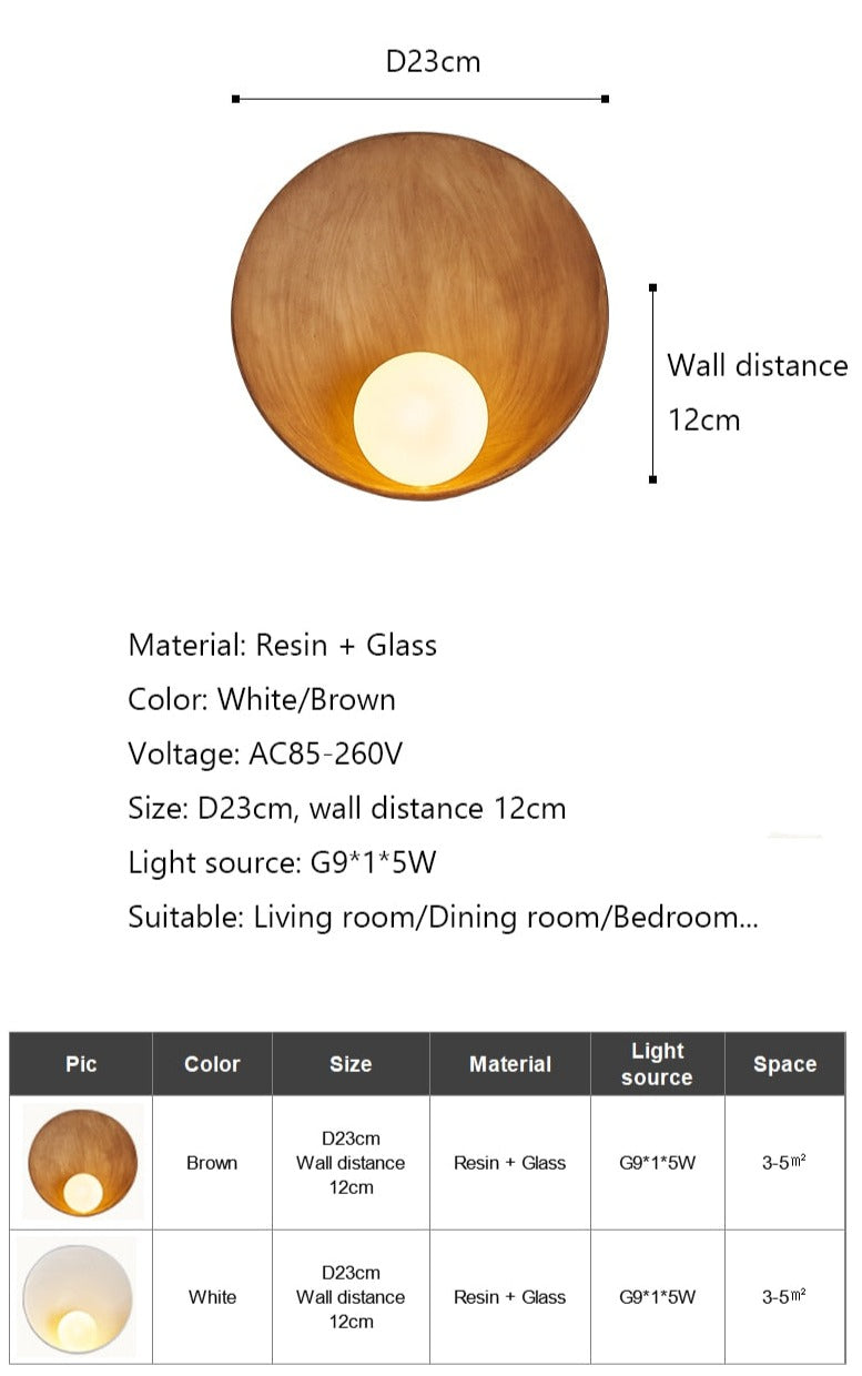 TML Arome - Shell Wall Lamp Japanese Creative LED Lighting