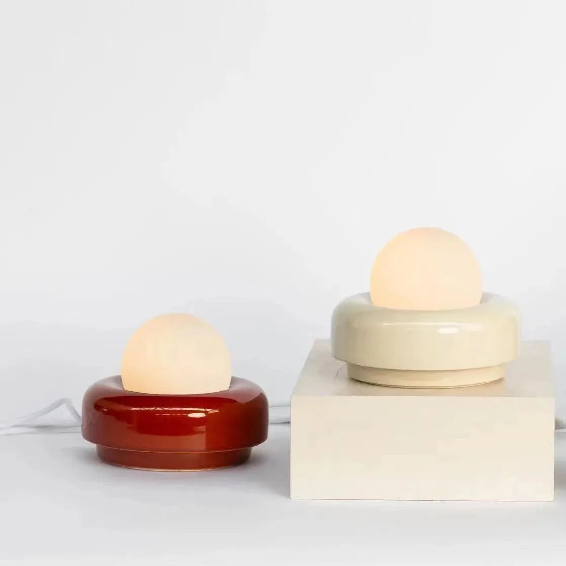 New Glass Ball Ceramic Table Lamp