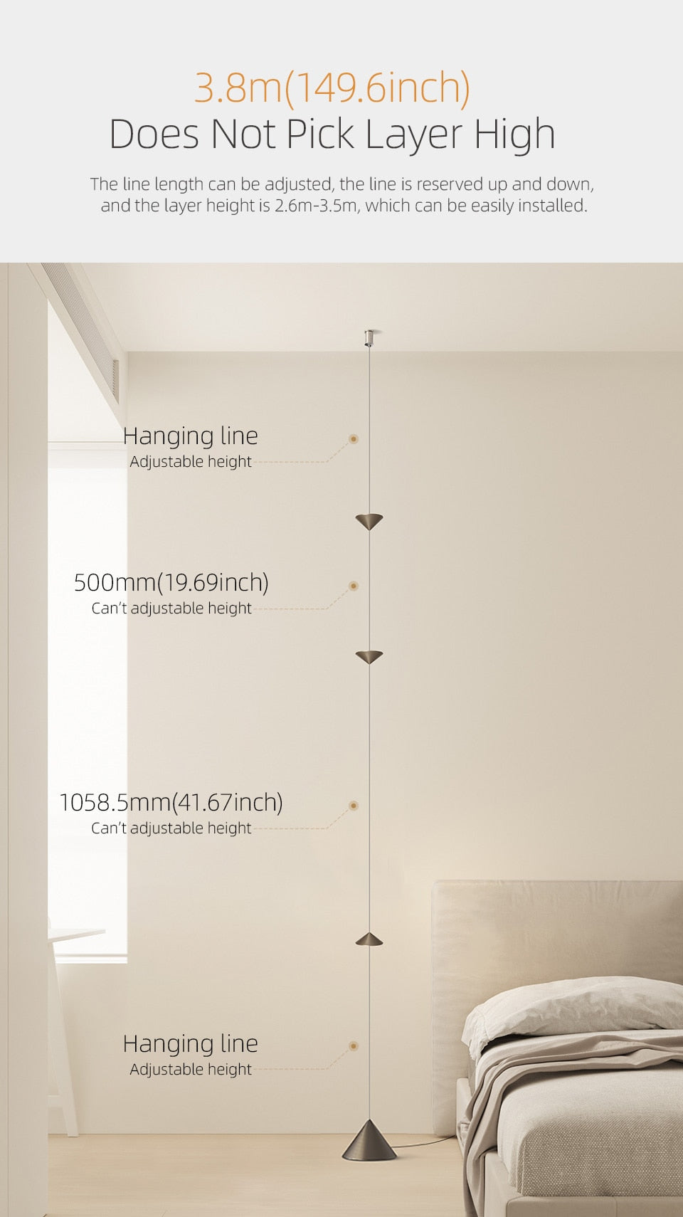 AiS Pyra - Led  Floor Lamp Long Strip Hourglass Shape Anti-glare