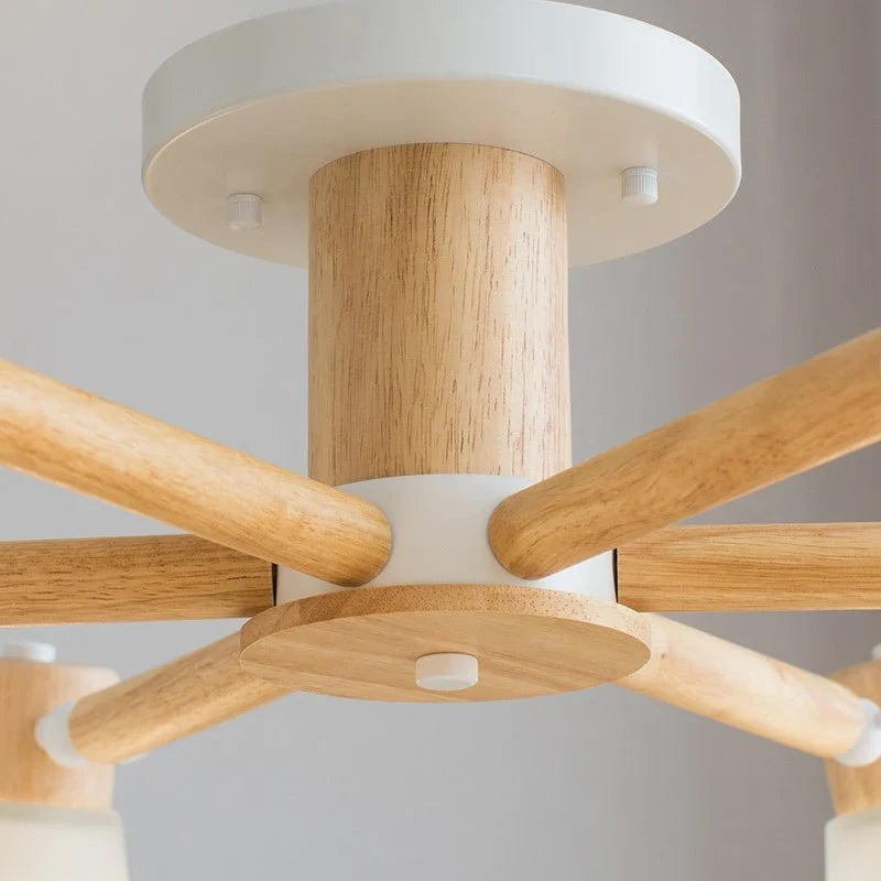 Wl Guay Nordic Wooden Chandelier