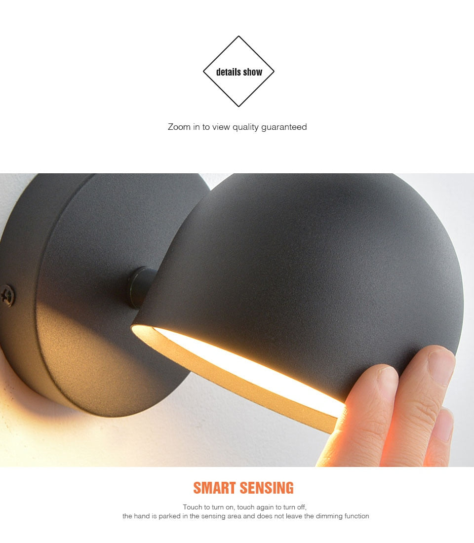 Yoe Smart Touch Dimming Wall Light