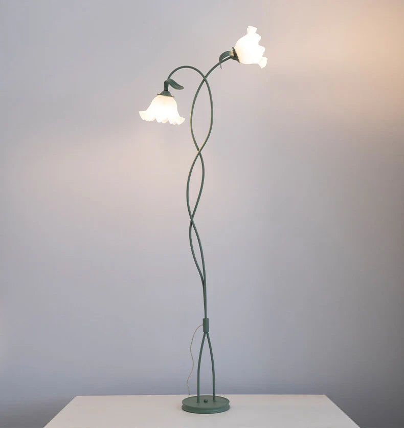 Vintage Pastoral Flower Table Lamp