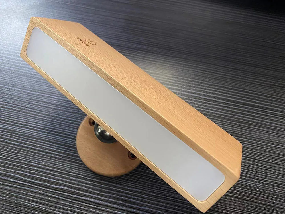 Cinde Mini Touchable Magnetic Nordic Wood With 360 Rotate Dimmable Wall Sconce