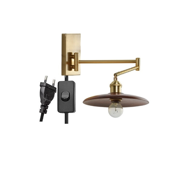 IW Noon Black Wooden -  Left Right Rotate LED Wall