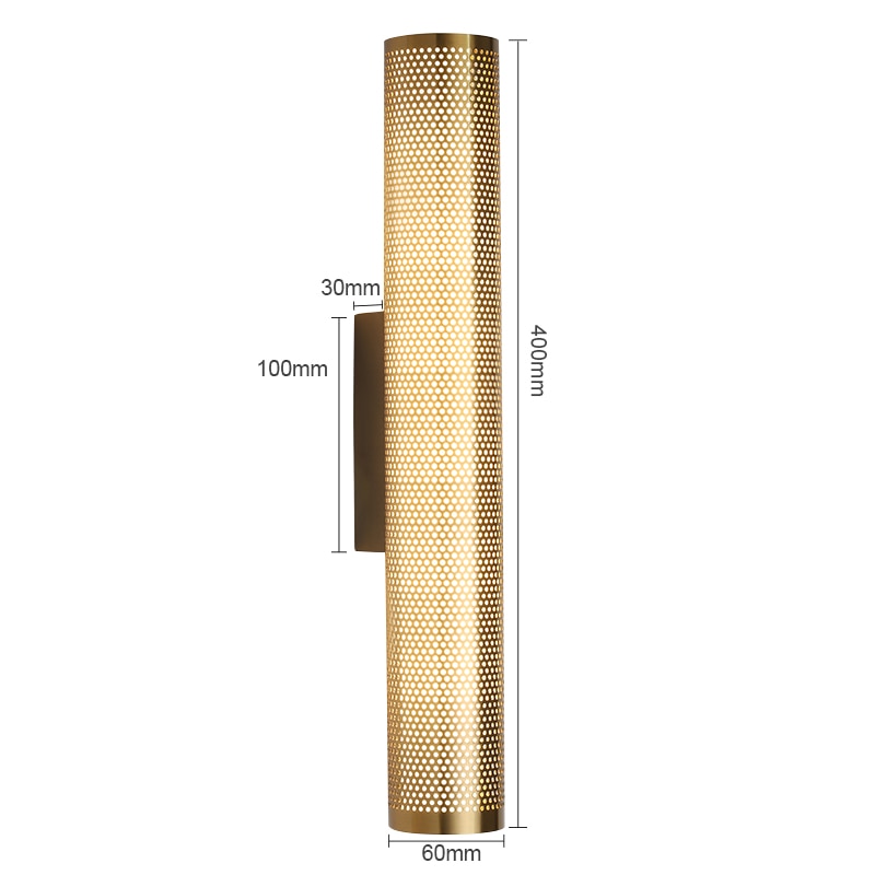 Zern Ouche Retro Brass Wall Light