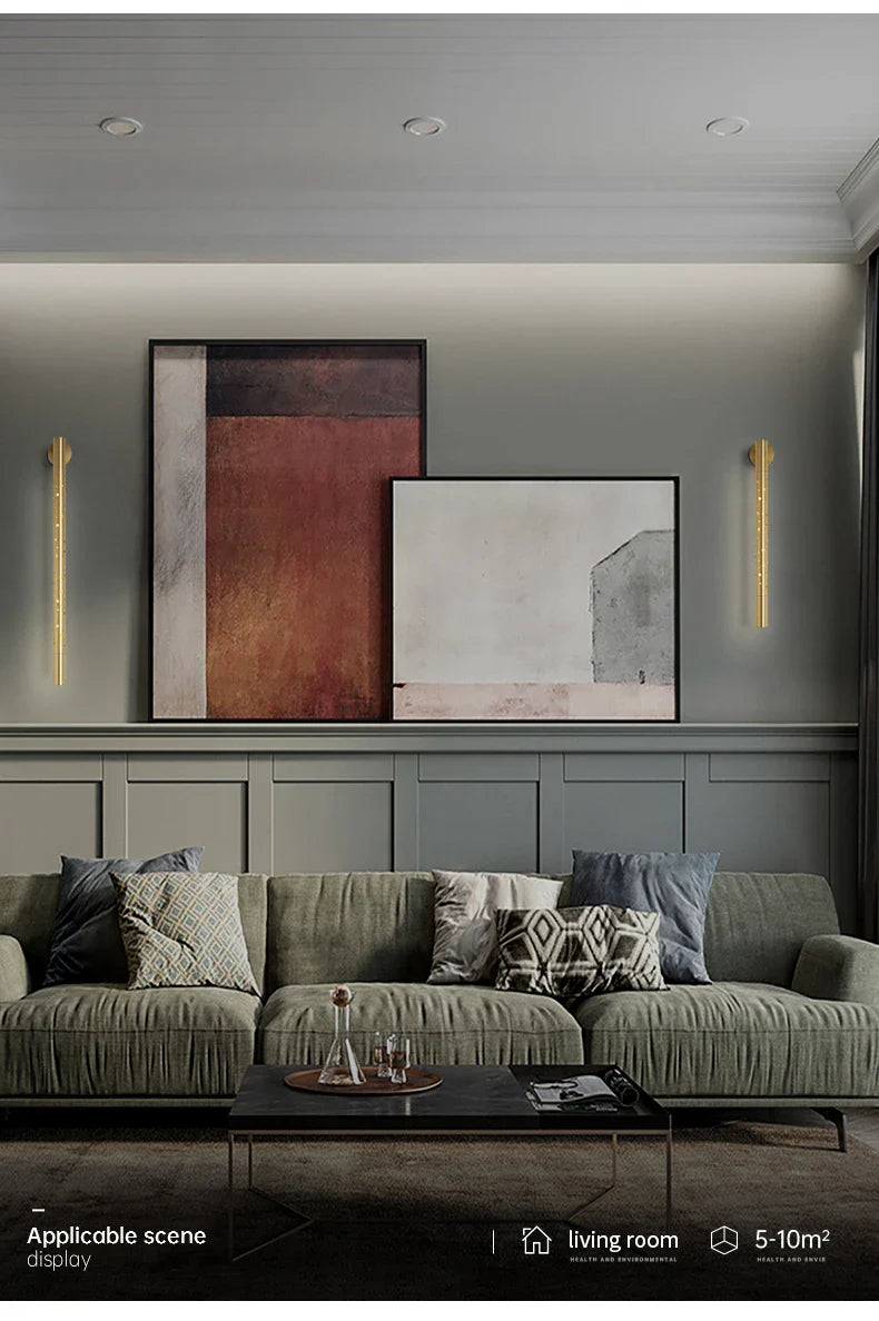 Postmodern Nordic Copper Bedside Sconce