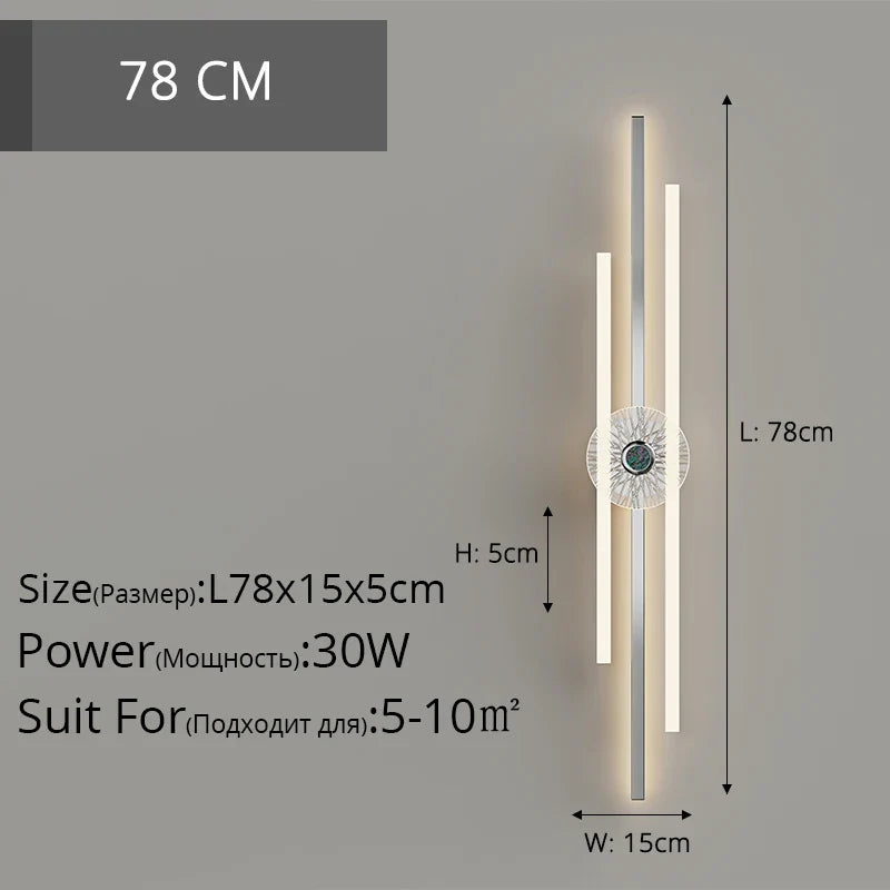 Qiyi Modern Chrome Wall Lamps