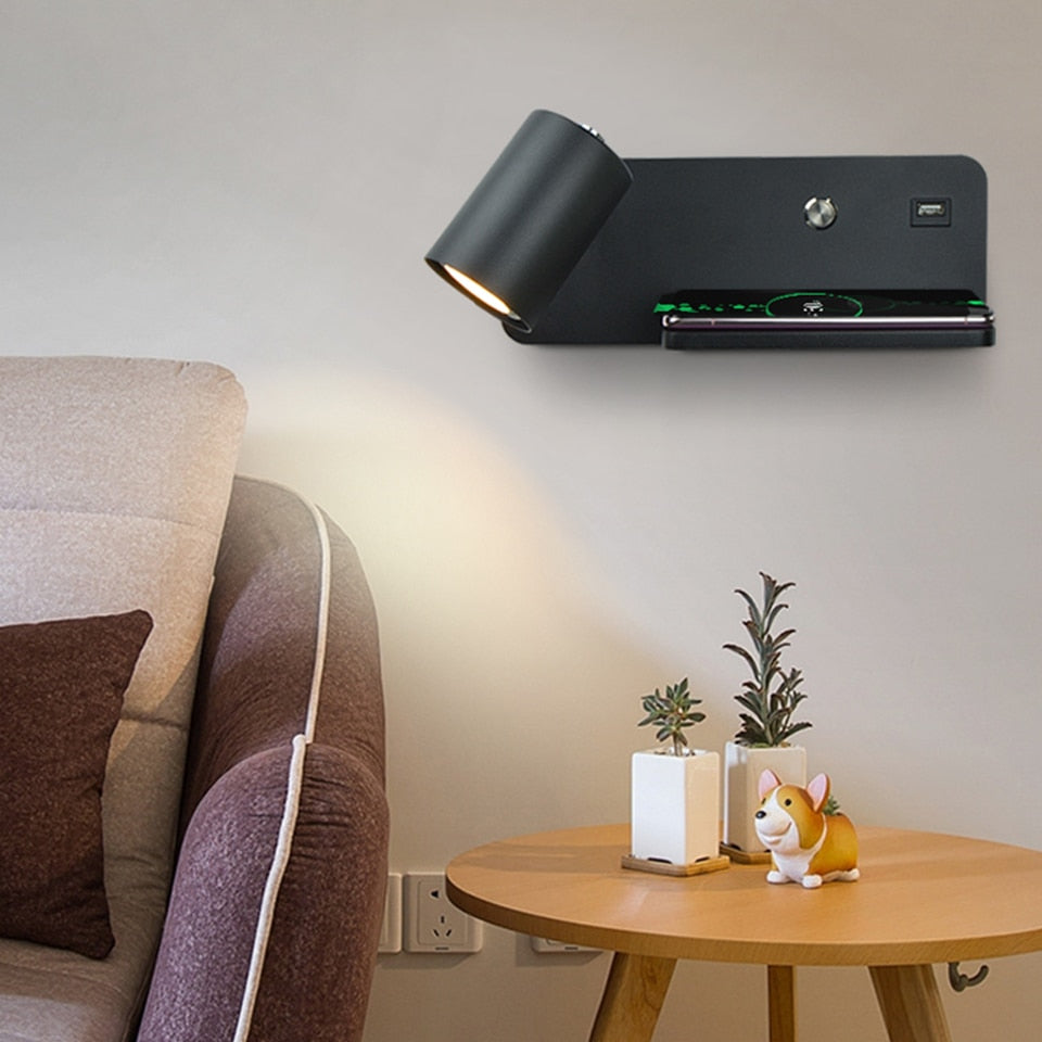 Yoe Modern USB Wireless Wall Light