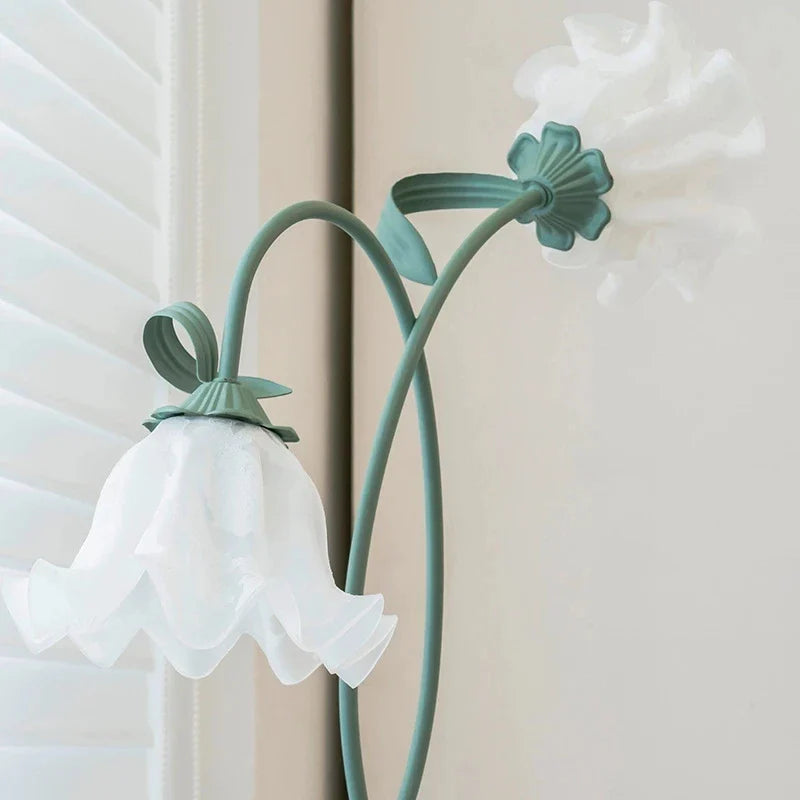 Vintage Pastoral Flower Table Lamp