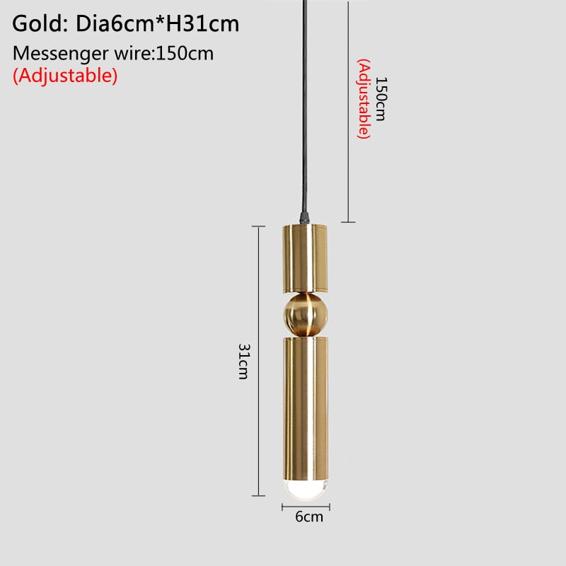 Ylk Ballade Modern Gold Pendant Light
