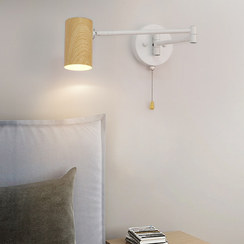 BTM Moni - Adjustable Black Metal Foldable White Reading Bedside