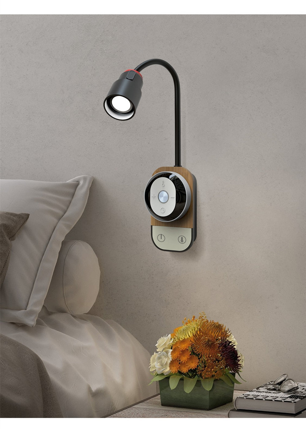 LED Rechargeable Remote Control Light Eye Protection Magnetic Suction