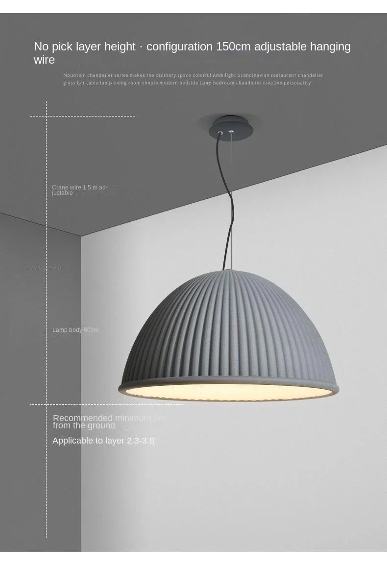 Wl Nordic Creative Resin Chandelier