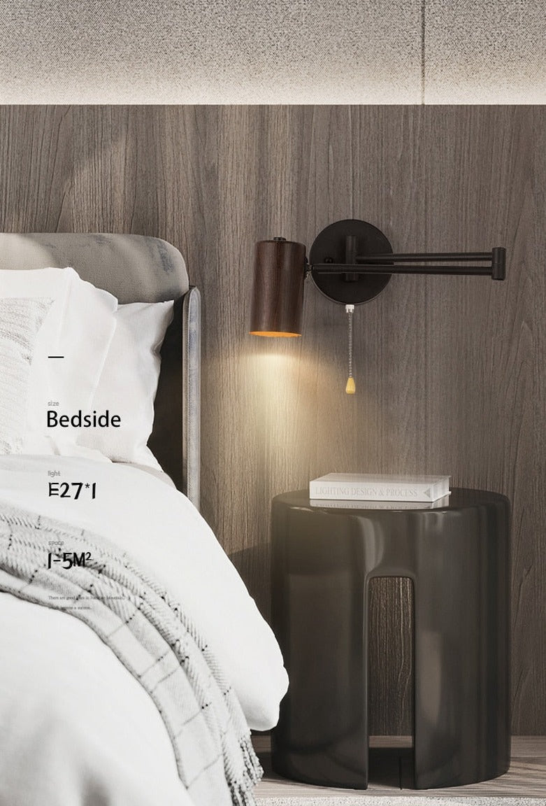 BTM Moni - Adjustable Black Metal Foldable White Reading Bedside