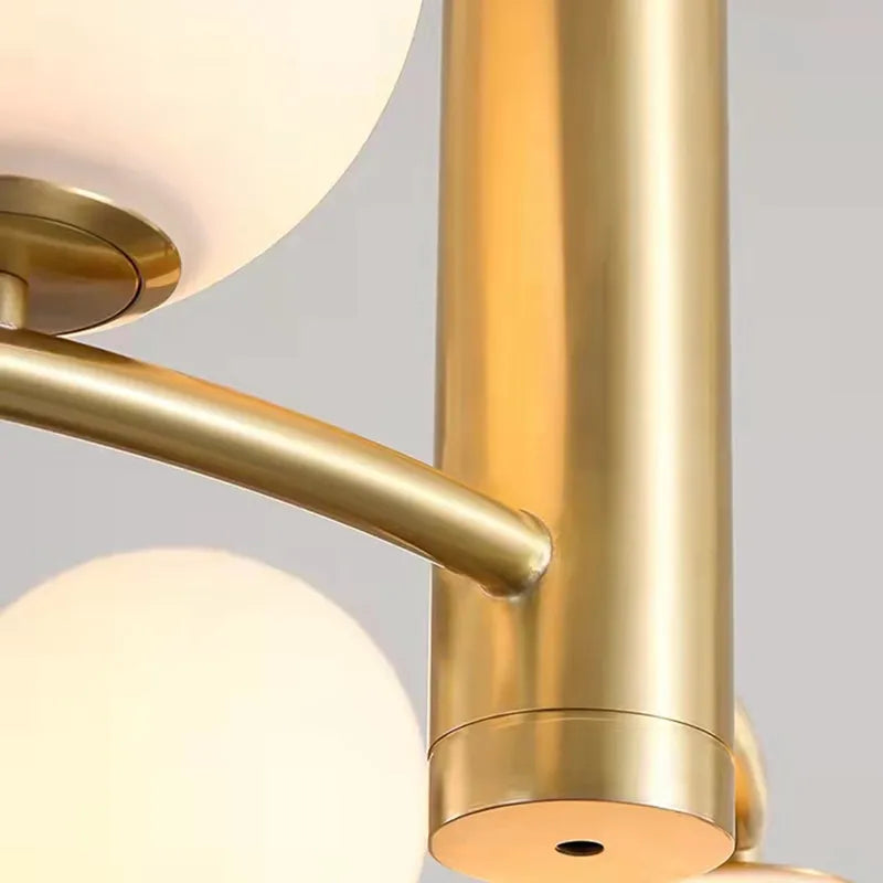 Ring Design Glass Ball Chandelier