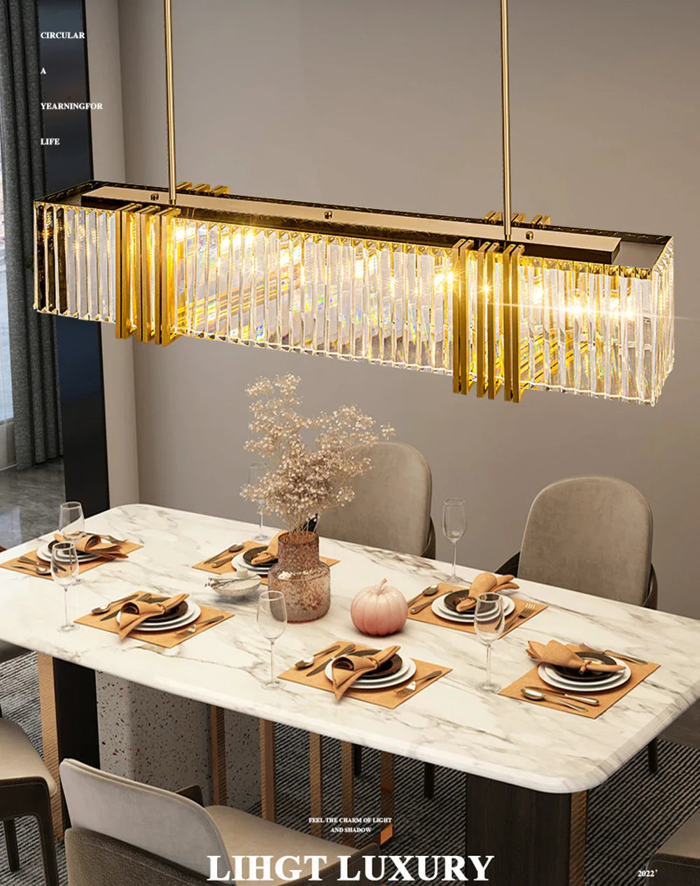 Lustre Dimmable LED Chandelier