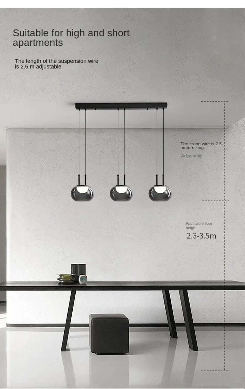 Modern Smoky Gray Pendant Lights