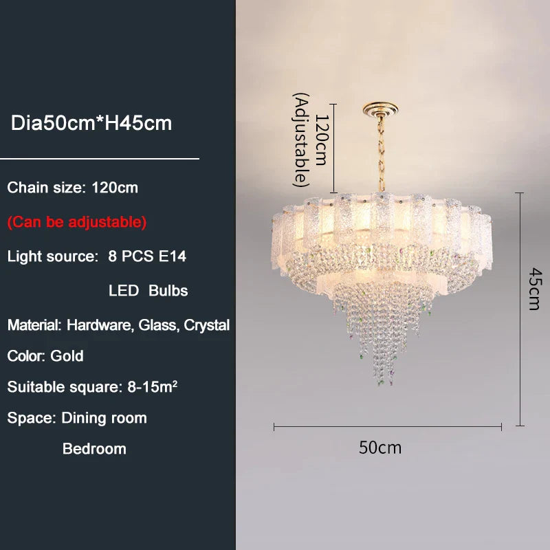 Ylk Kbale Luxury Crystal Chandelier