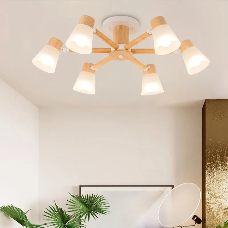 Wl Guay Nordic Wooden Chandelier