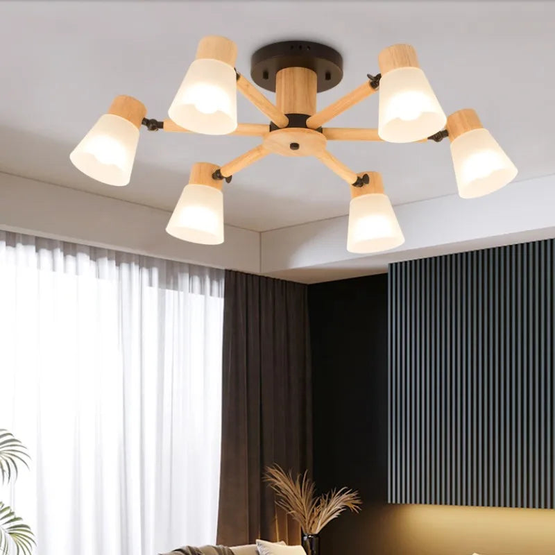 Wl Guay Nordic Wooden Chandelier