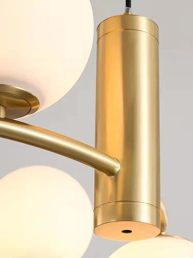 Ring Design Glass Ball Chandelier