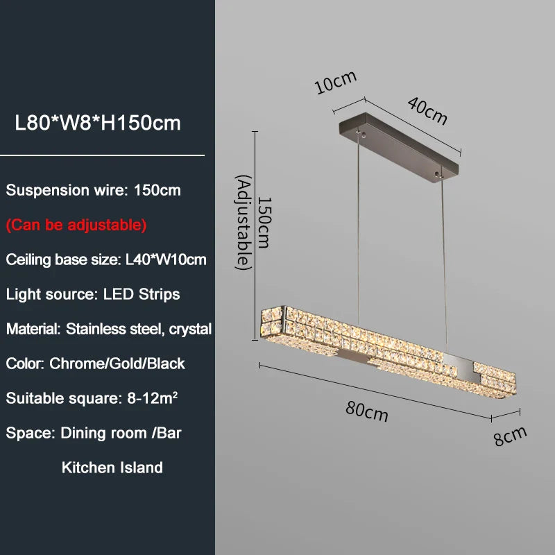Ylk Yutas Crystal Chandelier Pendant