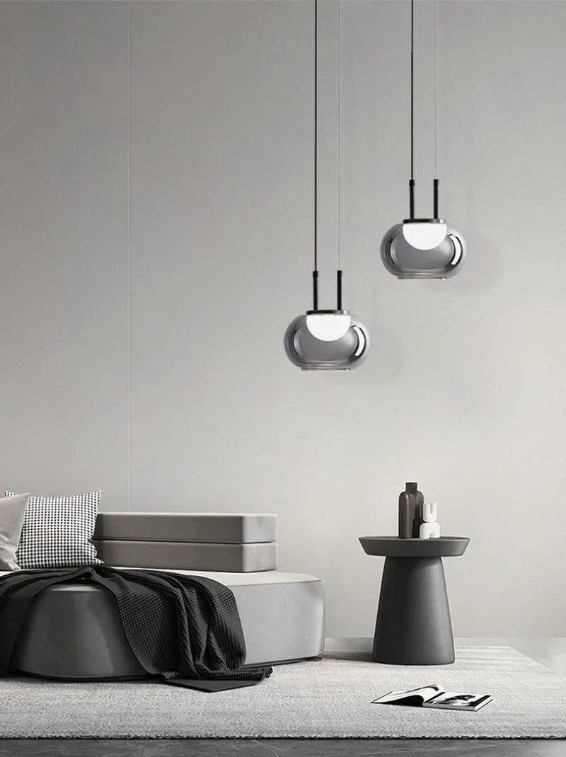 Modern Smoky Gray Pendant Lights