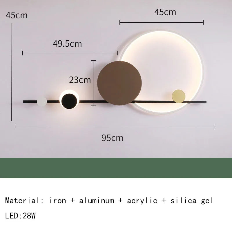 Cerative LED Wall Lights Hotel Lobby Living Room Bedroom Wall Lamps