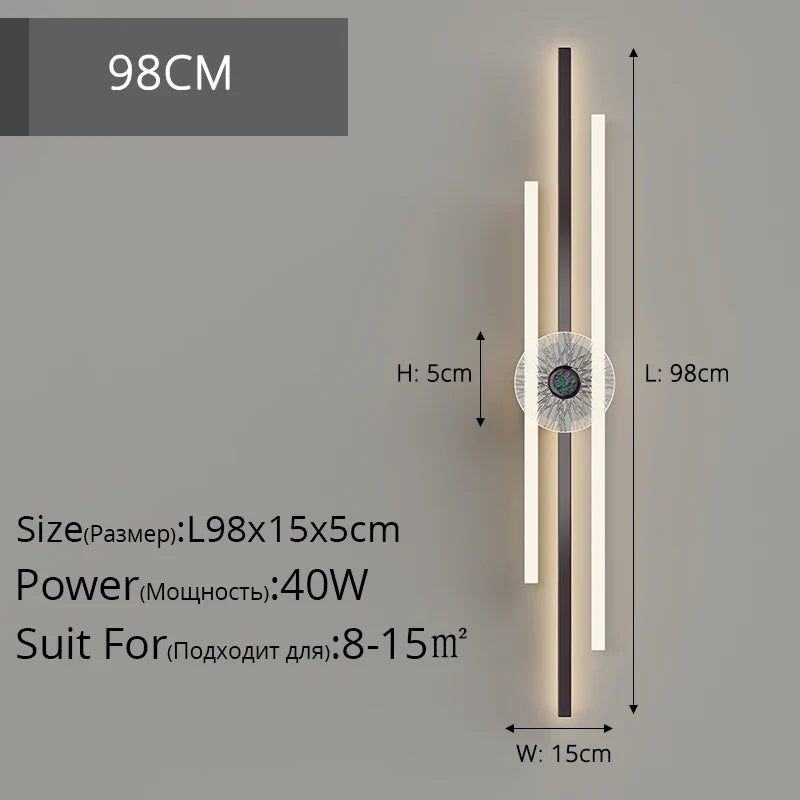 Qiyi Modern Chrome Wall Lamps