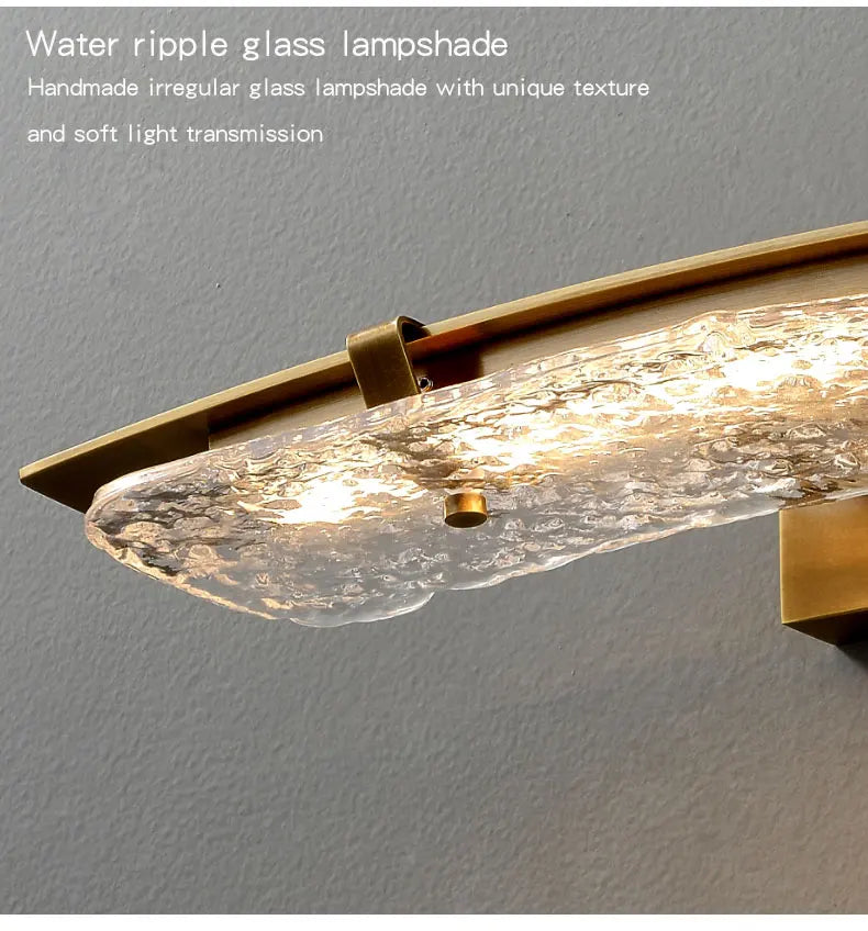 K9 Crystal Copper Wall Lamp Sink Mirror