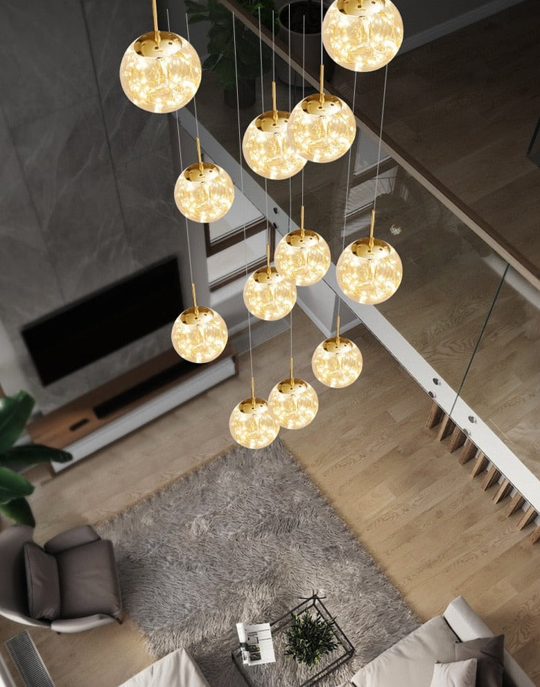 Yotal Modern Glass Ball Chandelier