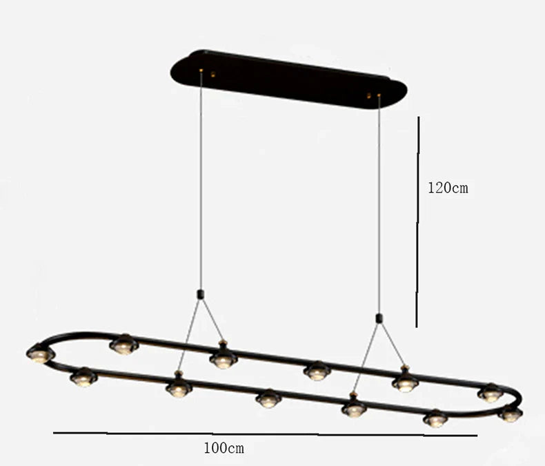 Oval Modern Pendant Lamp Decor