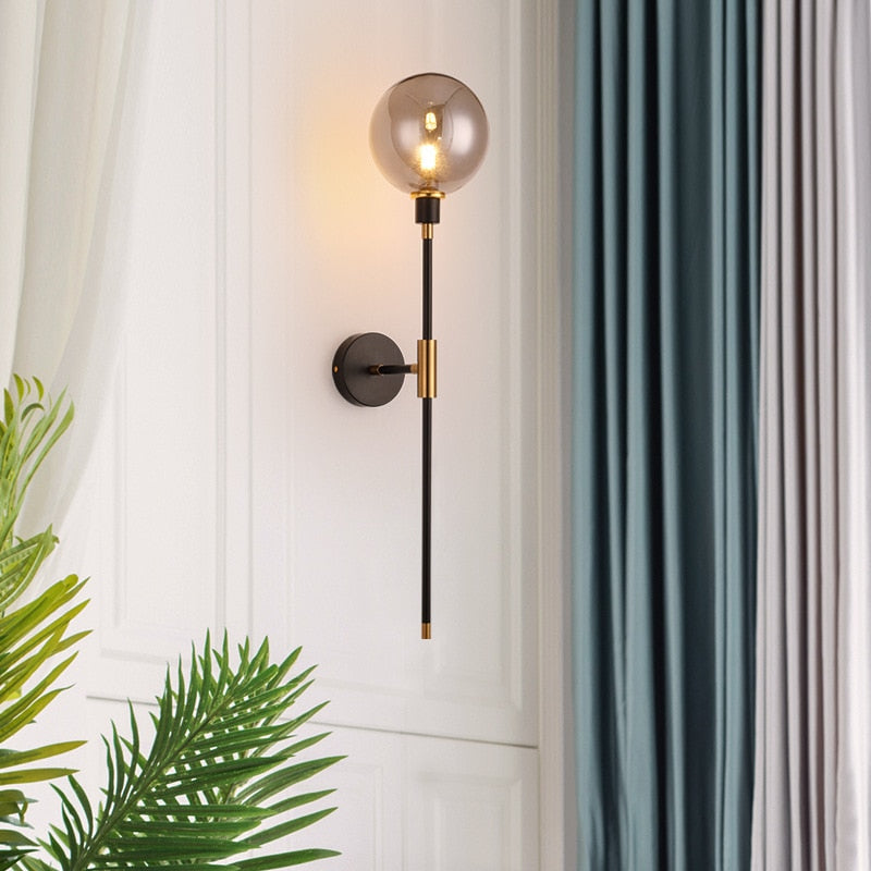 The Shadow - Modern Wall Light Glass Ball Led Nordic Aisle Corridor