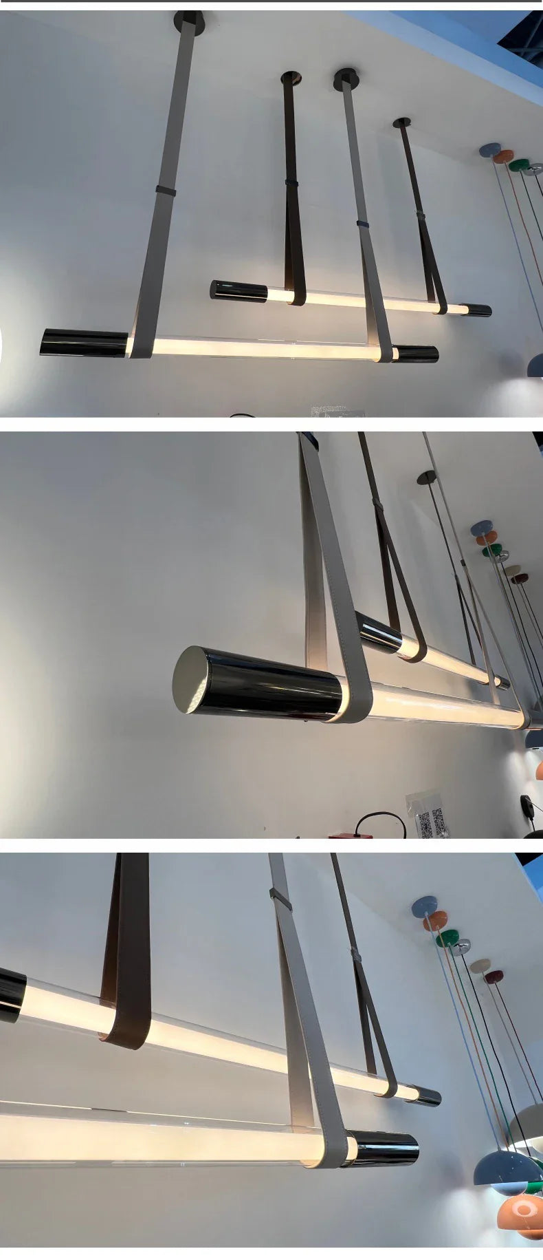 Nordic Leather LED Pendant Light
