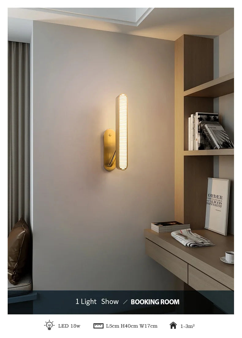 Postmodern Creative Copper Wall Lamp