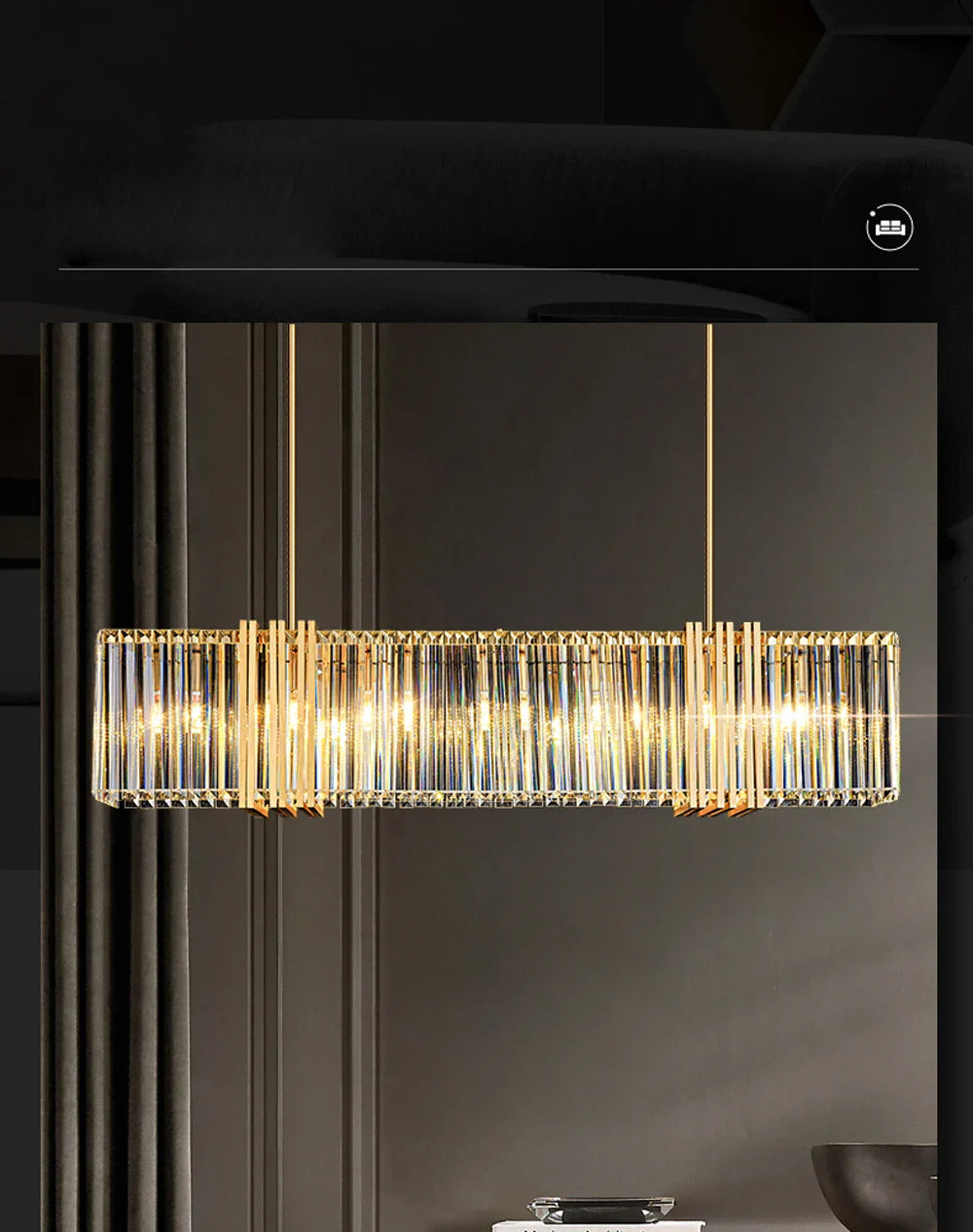 Lustre Dimmable LED Chandelier