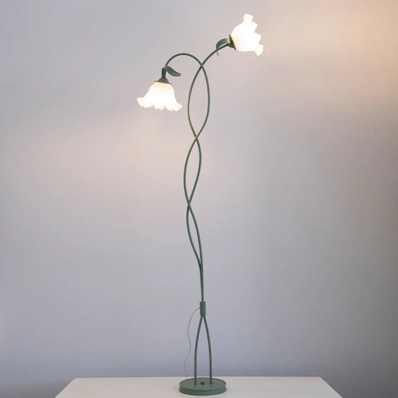 Vintage Pastoral Flower Table Lamp