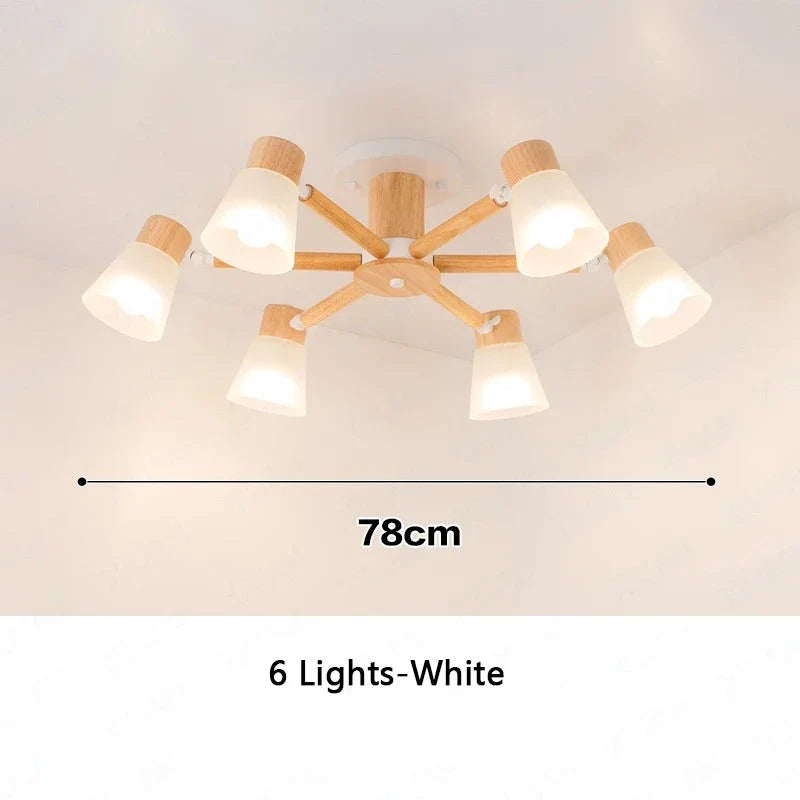Wl Guay Nordic Wooden Chandelier