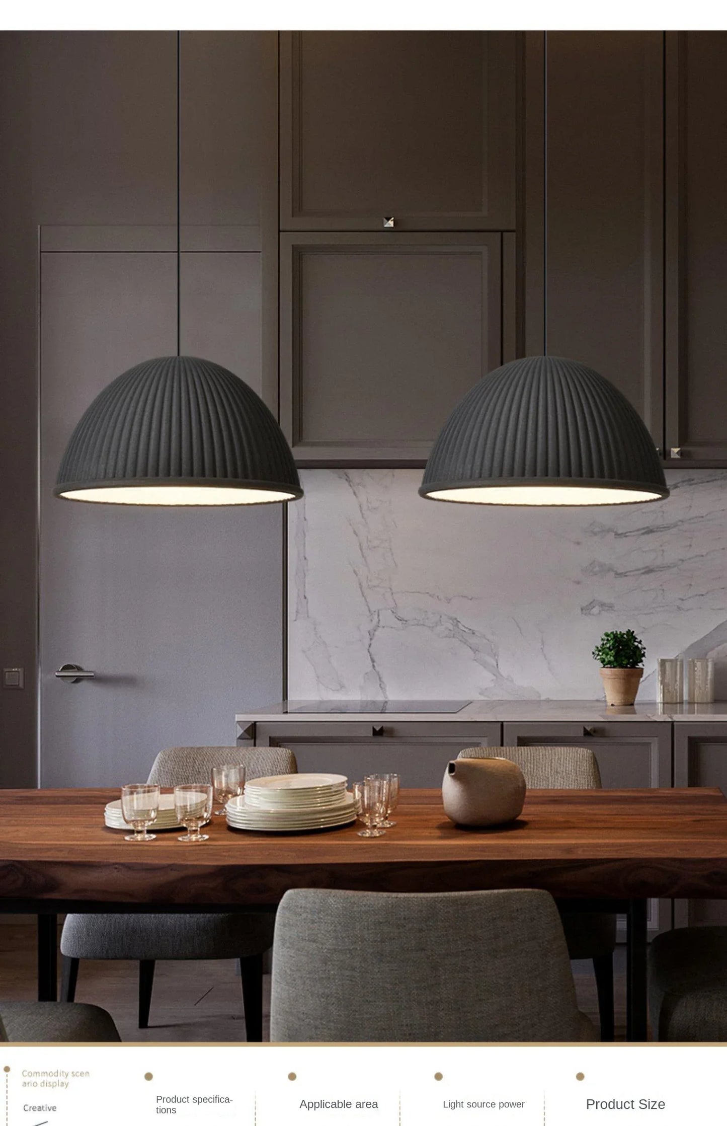 Wl Nordic Creative Resin Chandelier