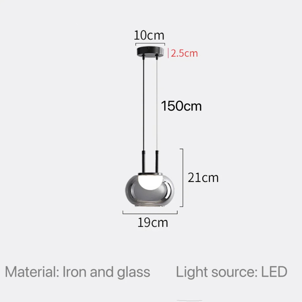 Modern Smoky Gray Pendant Lights