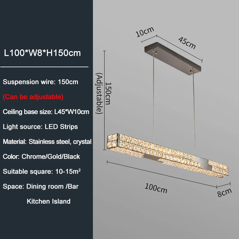 Ylk Yutas Crystal Chandelier Pendant
