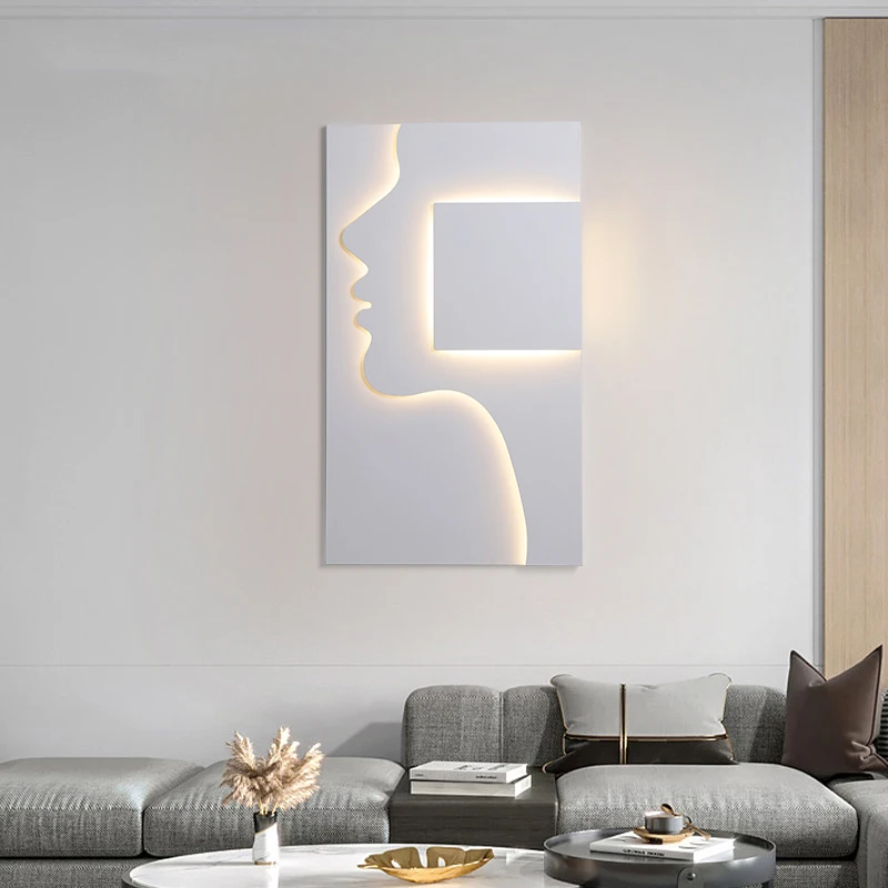 IIS Creative Indoor Wall Sconce Face Profile Art light LED
