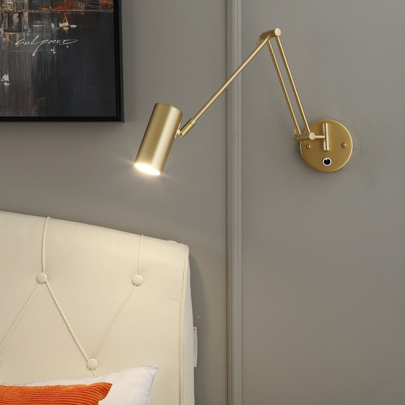 KIN Rotte - Dimmable Wall Lamp Folding Telescopic Switch