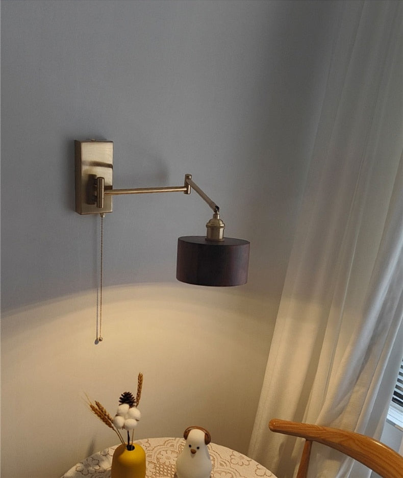 IW Noon Black Wooden -  Left Right Rotate LED Wall