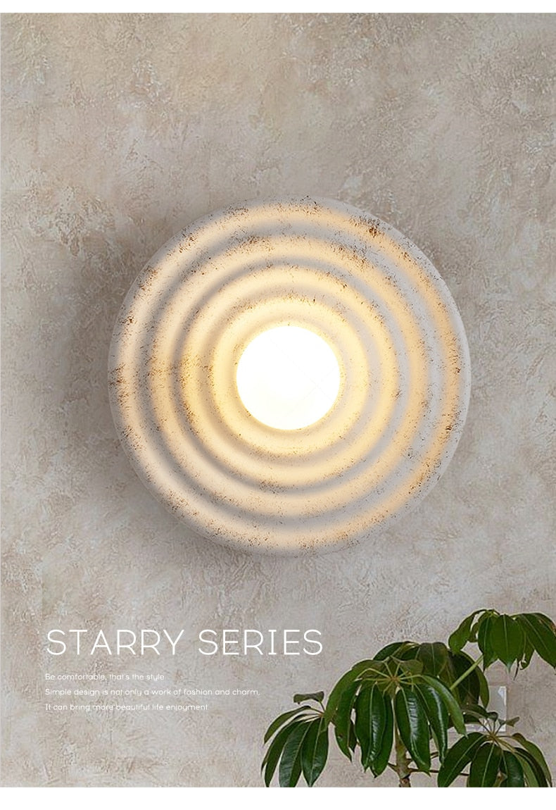 TML Wabi-sabi - Round Circle Wall Lamp Japanese Style