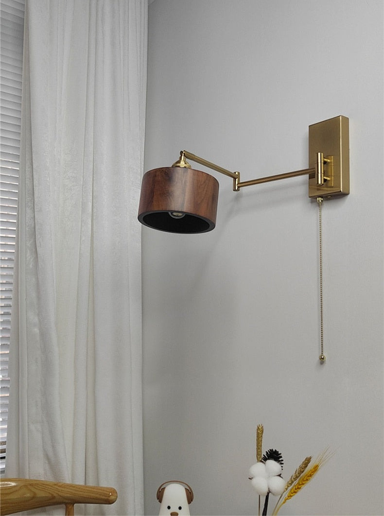IW Noon Black Wooden -  Left Right Rotate LED Wall