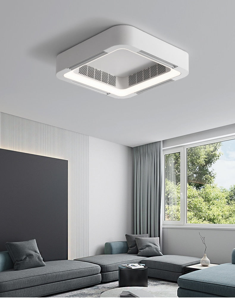 BTM Samong - Modern Bladeless App Ceiling Fan Lamp Remote control